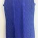 Karen Millen Blue Cable Knit Design Bodycon Dress Size XS