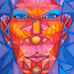Original acrylic painting cubism modern