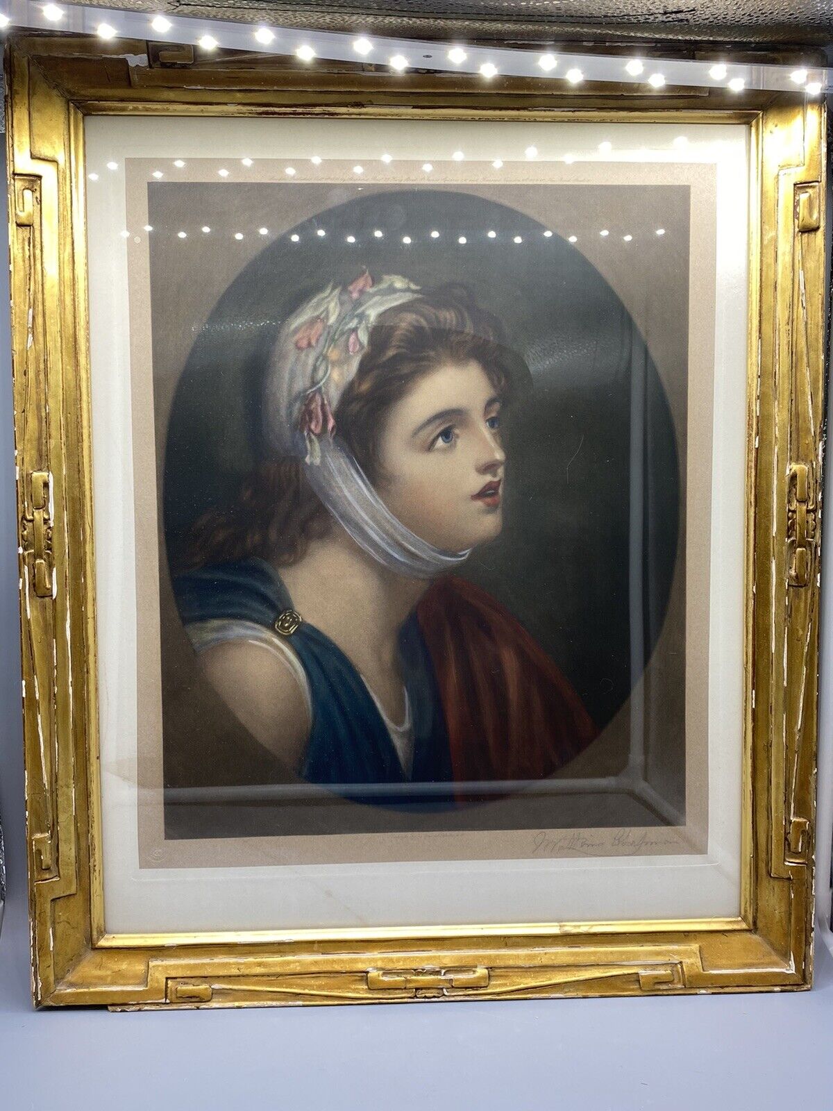 BOUSSOD VALADON CO ORIGINAL LITHO 1891 SHEPARD BROS ANTIQUE FRAMED GILDED AGE