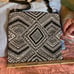 Christina black and white beaded messenger bag with extra beads
