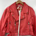 House of CB Mistress Rocks Vegan Leather Biker Moto Jacket Watermelon Pink NEW S