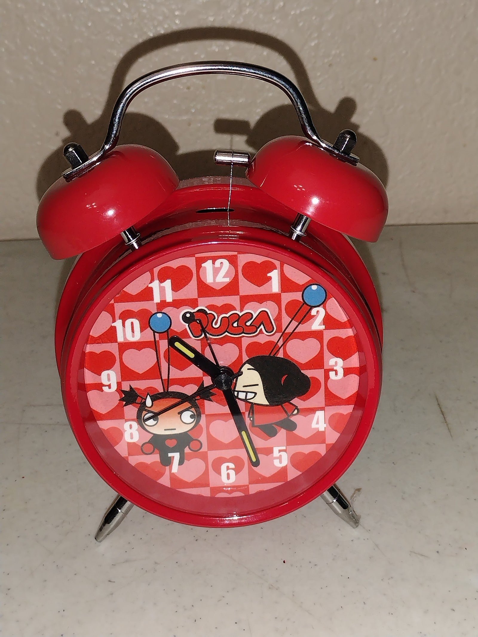 PUCCA CLOCK PUCCA ALARM CLOCK NEW RED