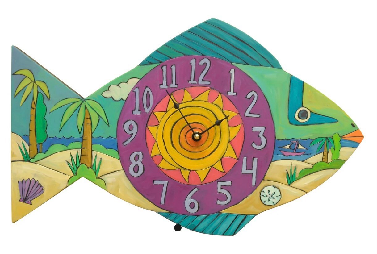 Wooden clock