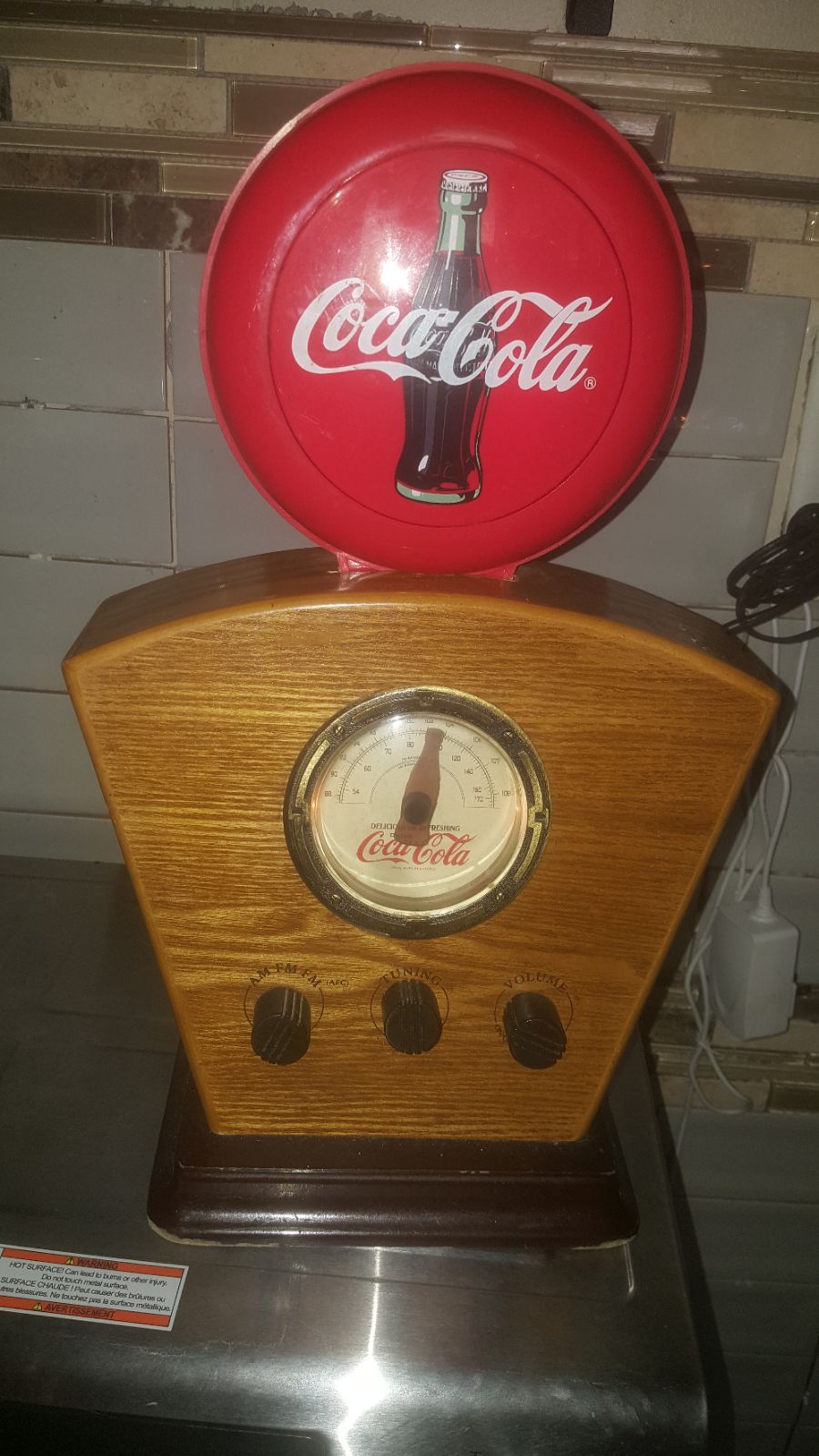 Vintage Coca-Cola reproduction AM FM rad