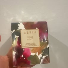 AERIN Cedar Violet Scented Candle 200g NWB Sealed