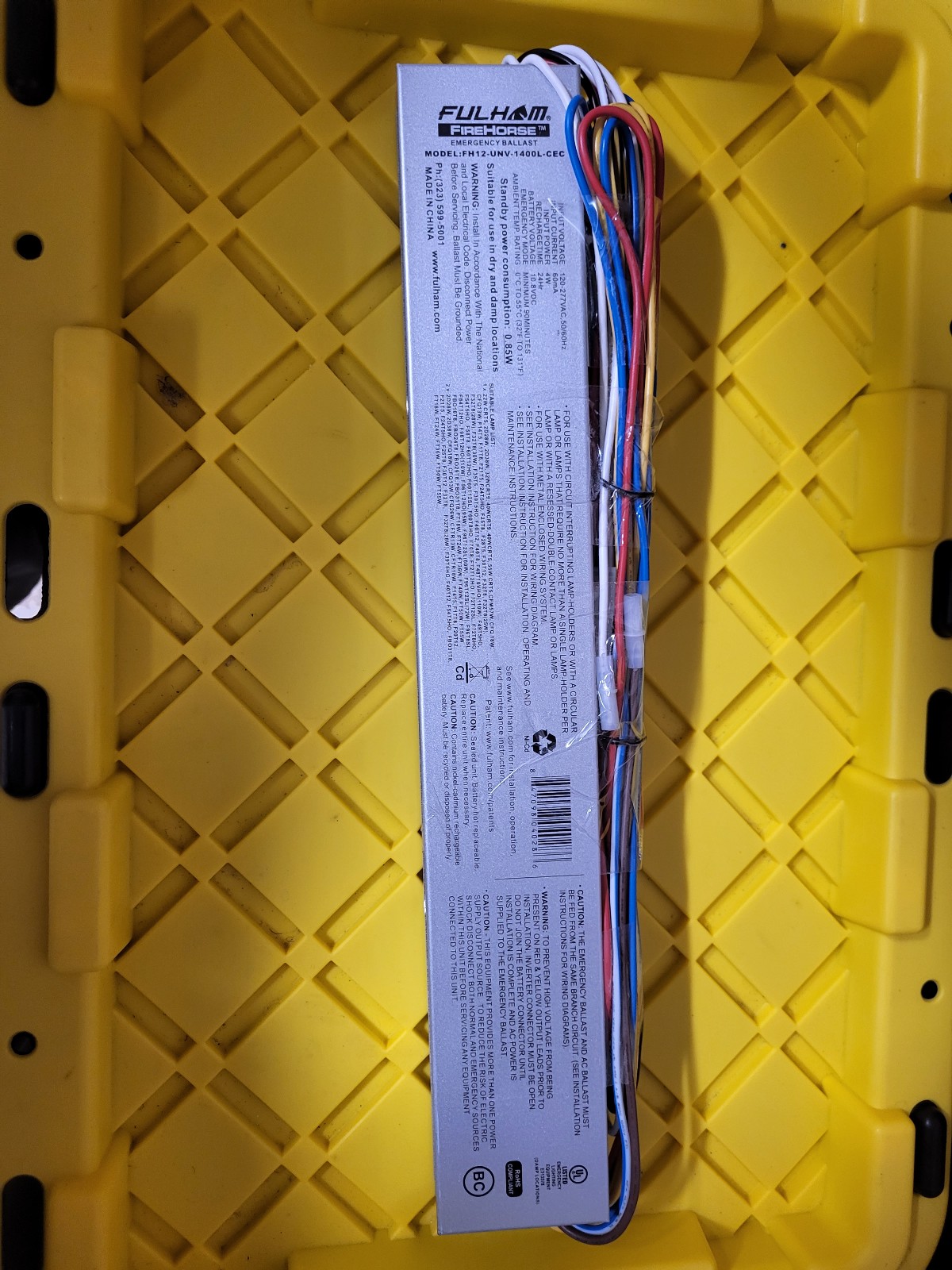 Fulham FH12-UNV-1400L-CEC FireHorse 12 - Emergency Ballast - Universal V
