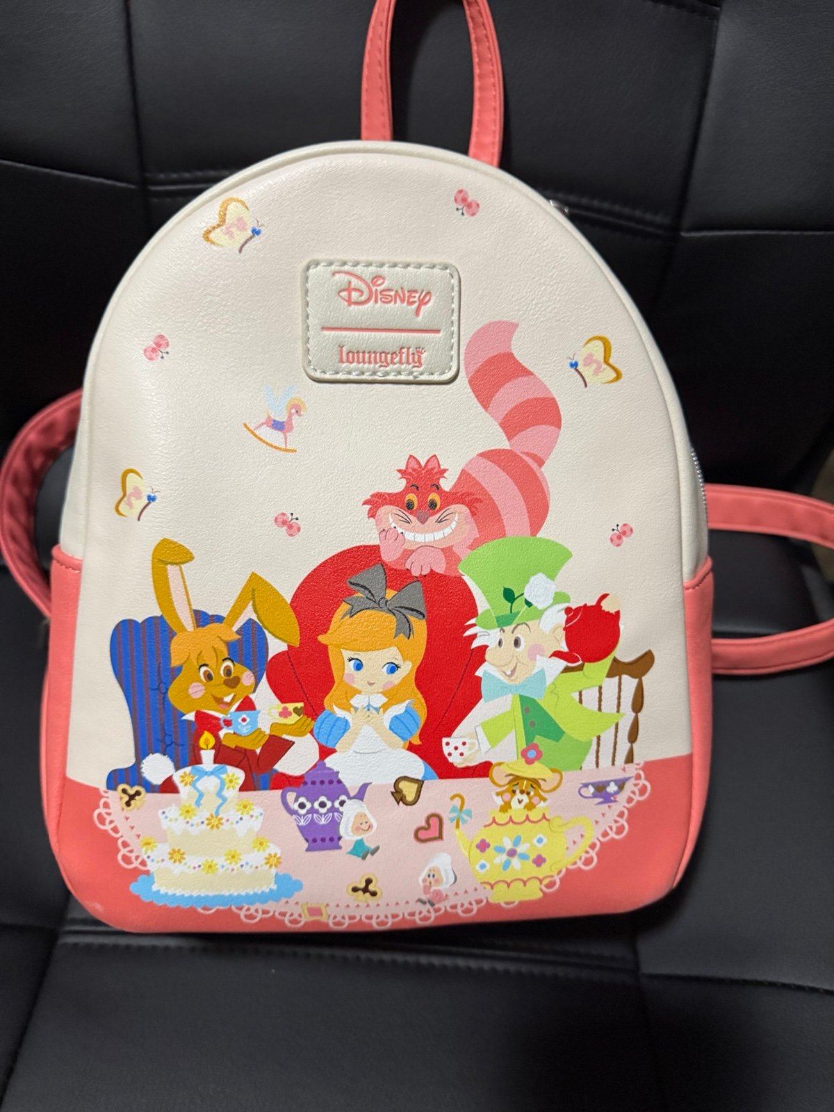 Loungefly Disney Alice In Wonderland Pink Tea Party Mini Backpack Mad Hatter