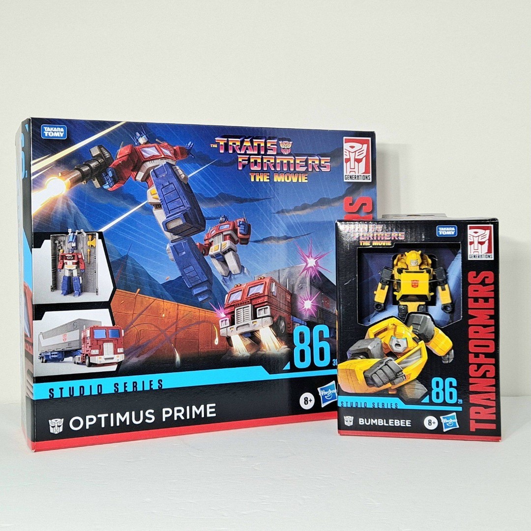 Transformers The Movie Studio Series 86 Optimus Prime & Bumblebee Figures New