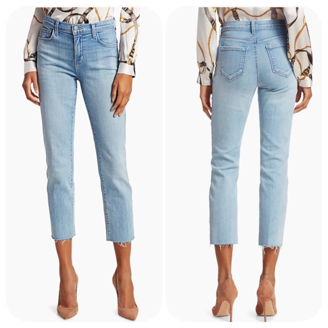 NWT L'AGENCE Sada High-Rise Crop Slim Jeans Size 30