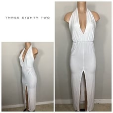 New white halter coverup/dress. Small. Retails 168