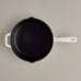 Kana Milo 10in Ultimate Skillet Enameled Cast Iron White Frying Pan