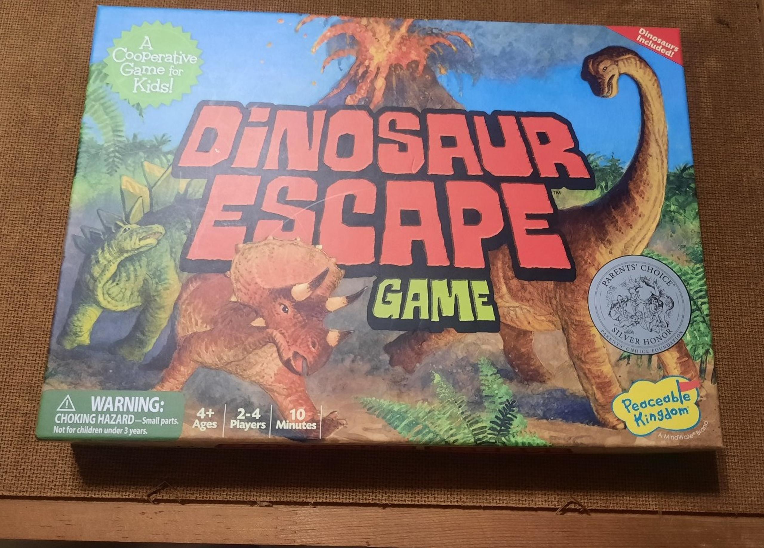 New peaceable kingdom cooperative dinosaur escape Game