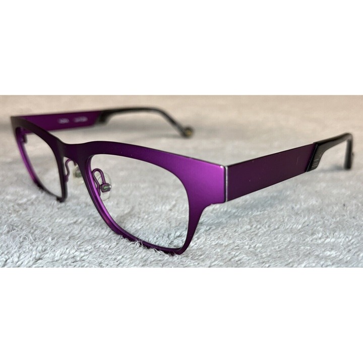 Etnia Barcelona AGRA col.FUBK Metal Purple Slim Eyeglasses Frames 48-21-142