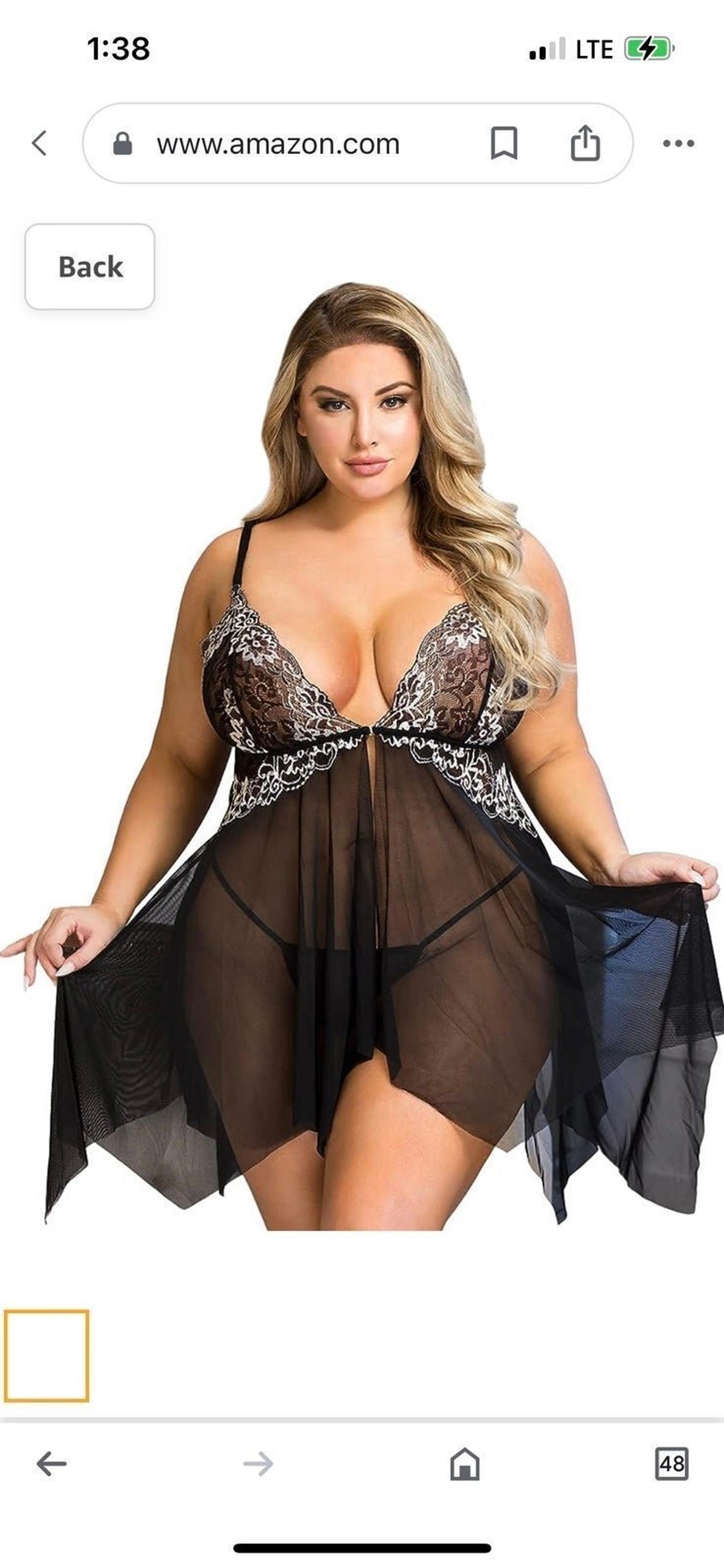 New Women's Lingerie Babydoll Sleepwear Boudoir Outfits Lace Chemi
