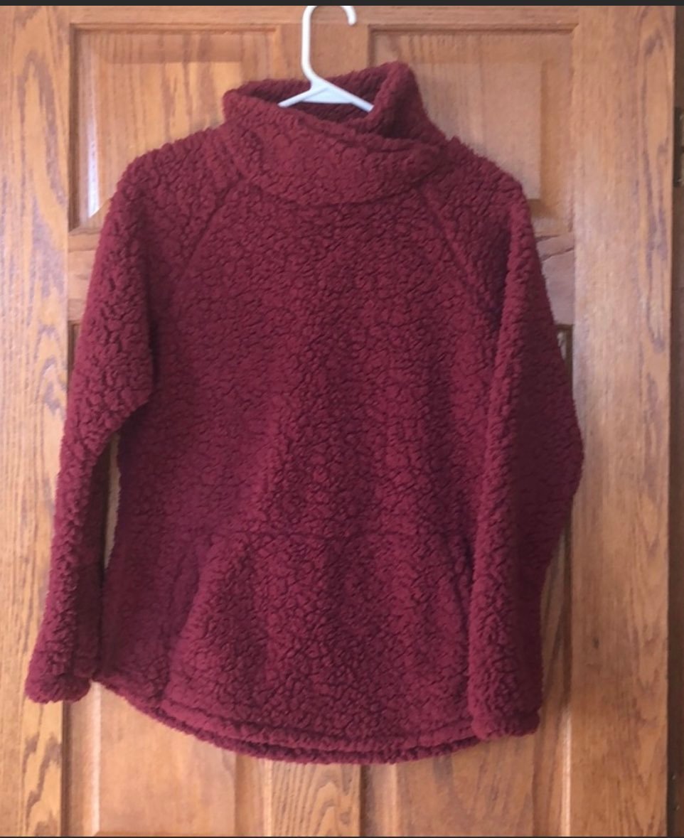 balance collection berry sherpa sweater