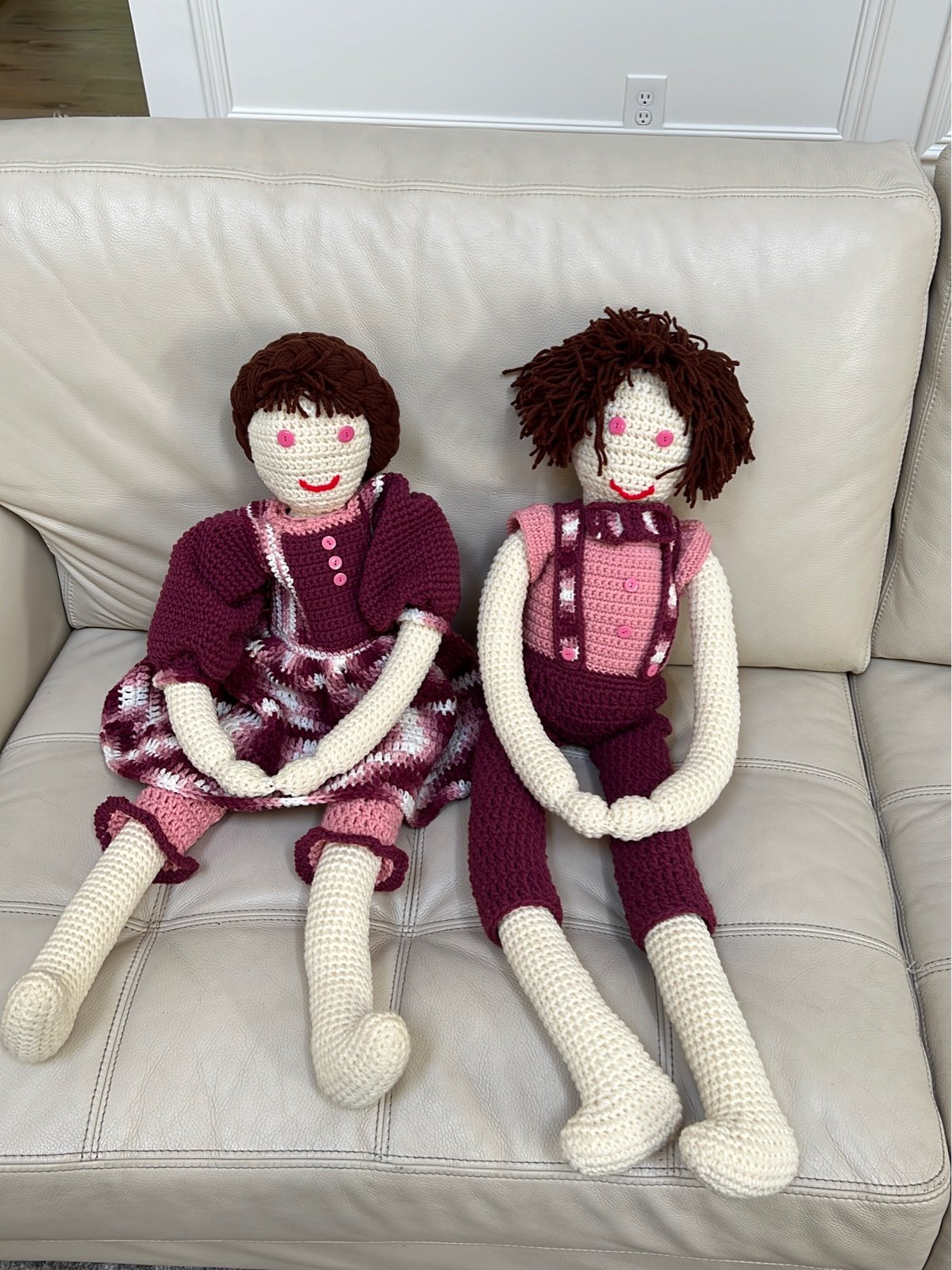 Crochet doll set