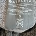 Athleta Women Seamless 1/4 Zip Pullover Top Heather Gray Ruched Running Small S
