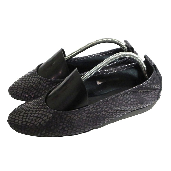 Arche Laius Ballet Flat Metallic Shimmer Snake Print Distressed Womens Size 10