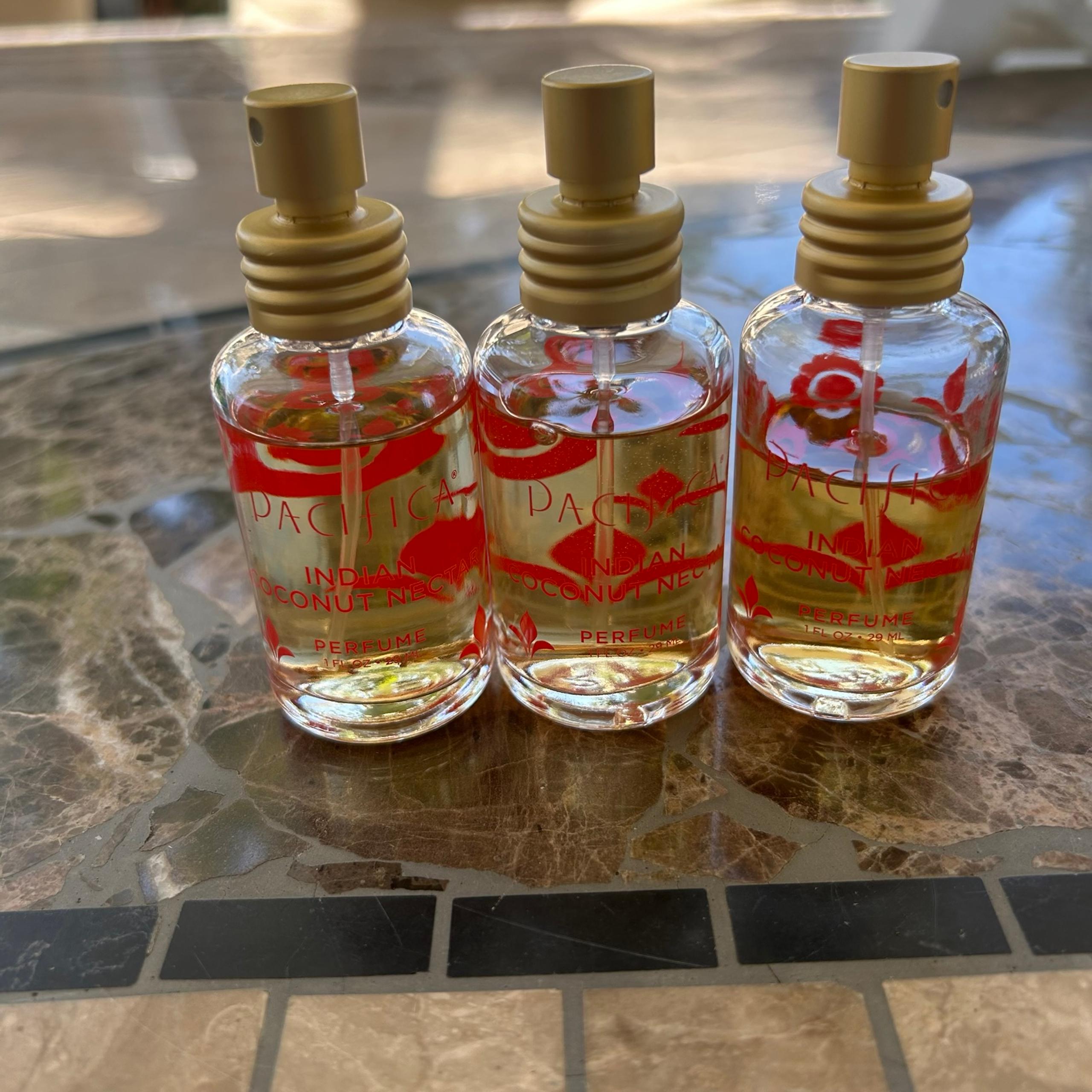 Pacifica Brand Parfum Perfume Indian Coconut Nectar 1 Fl Oz / 29 Ml Lot Of 3.