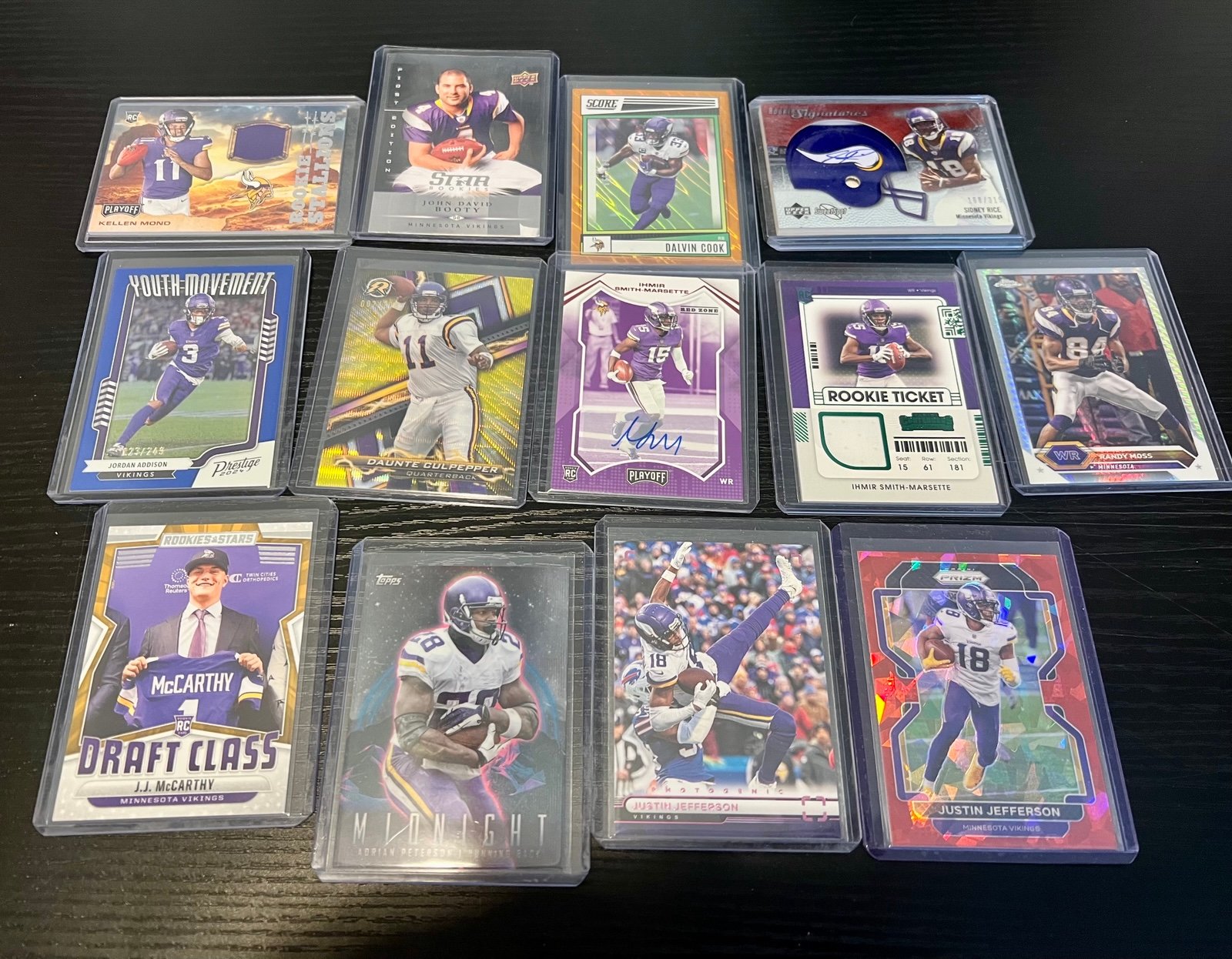 Minnesota Vikings Team 100+ card Lot RC's, RC Parallels, Vet Inserts & Parallels