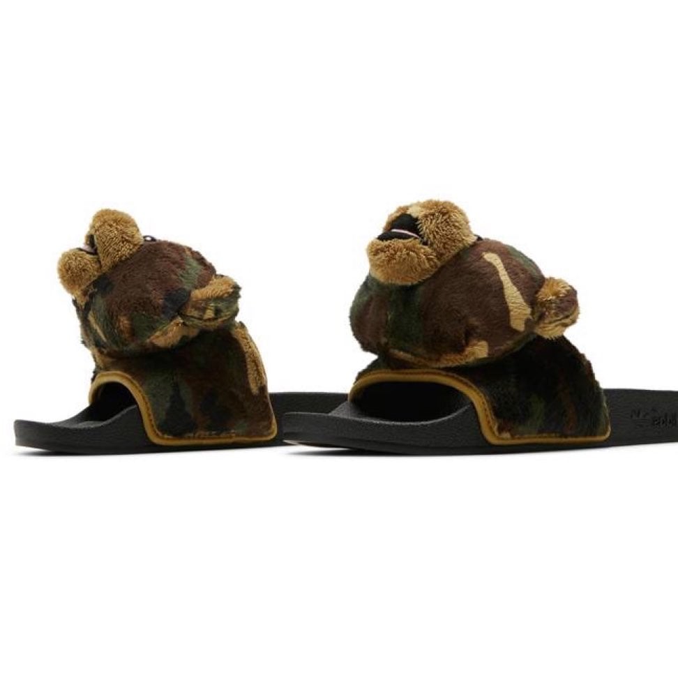 Adidas x Jeremy Scott Adilette Teddy Camo Slides Size 7Men’s / 8Women’s