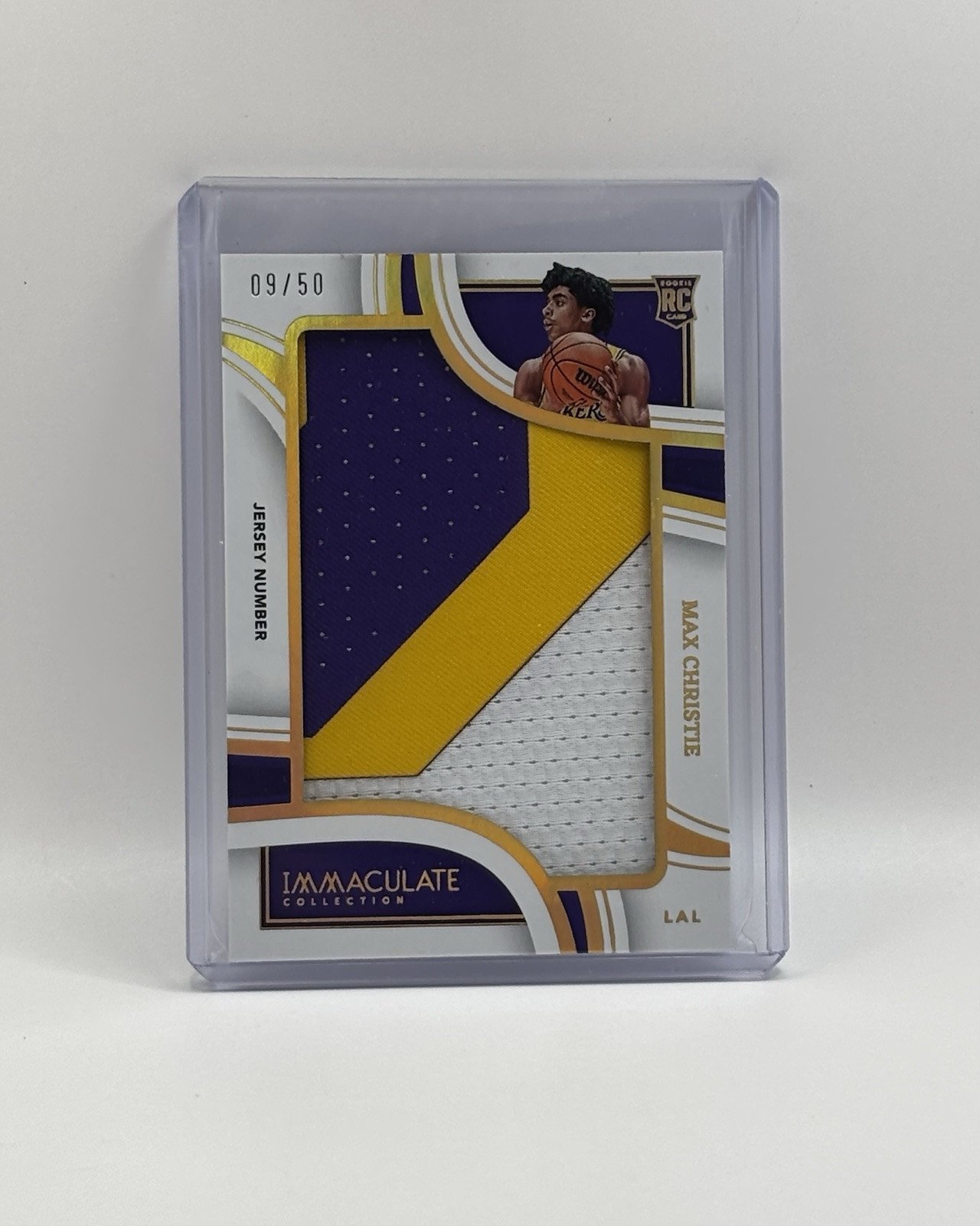 2023-24 Panini Immaculate Max Christie /50 Rookie Jumbo Jersey Number Patch