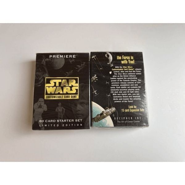 Star Wars Premiere Customize Card Game 60 Card Starter Sets Lot of 5