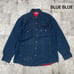 BLUE BLUE Denim Shirt Padding Jacket Indigo Made in Japan HRM