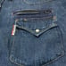 BLUE BLUE Denim Shirt Padding Jacket Indigo Made in Japan HRM