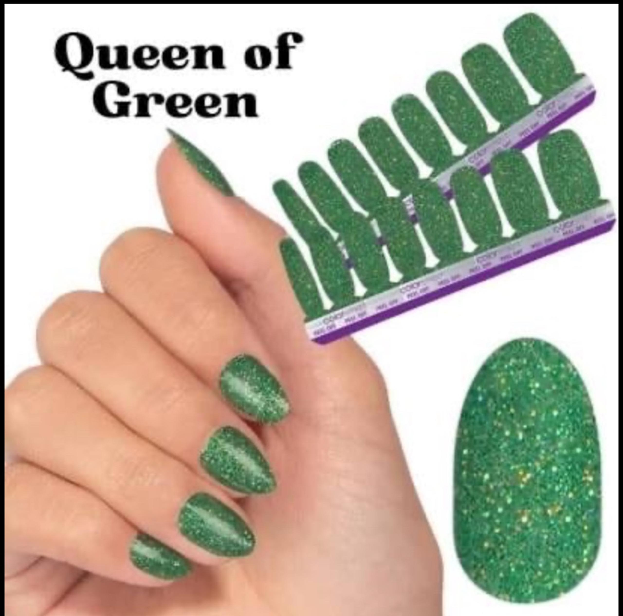 Queen of Green, NIP (1) Set Color Street Nail Polish Strips