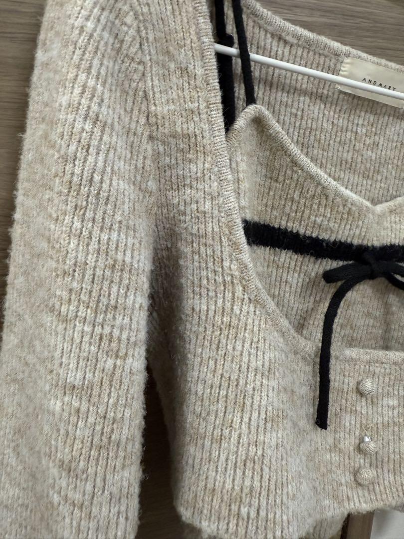 andmary Natalie ribbon set beige