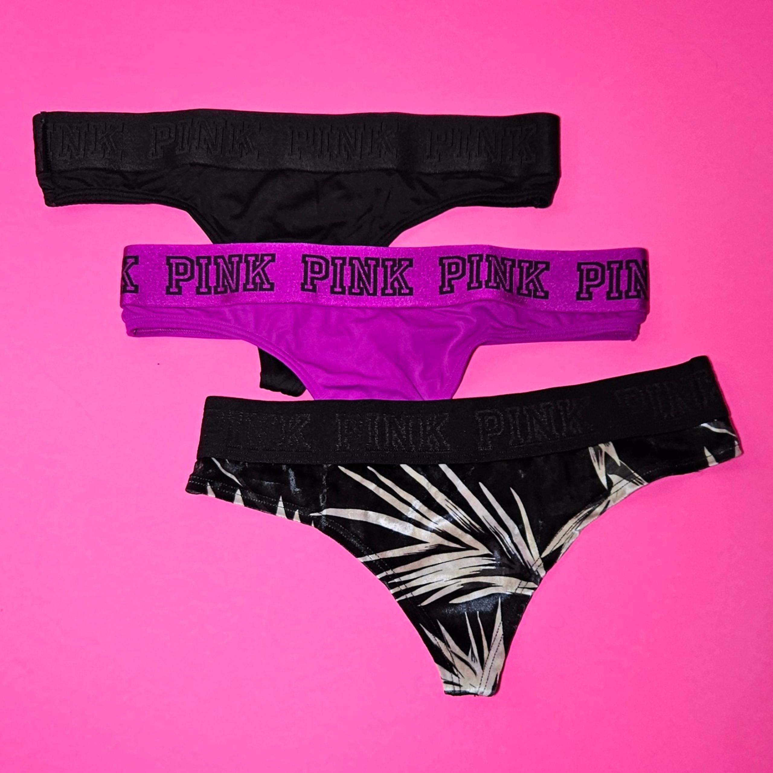 NEW - 3 piece lot, PINK thongs