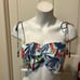 Farm Rio Macaw Wind Crop Top. M. NWT