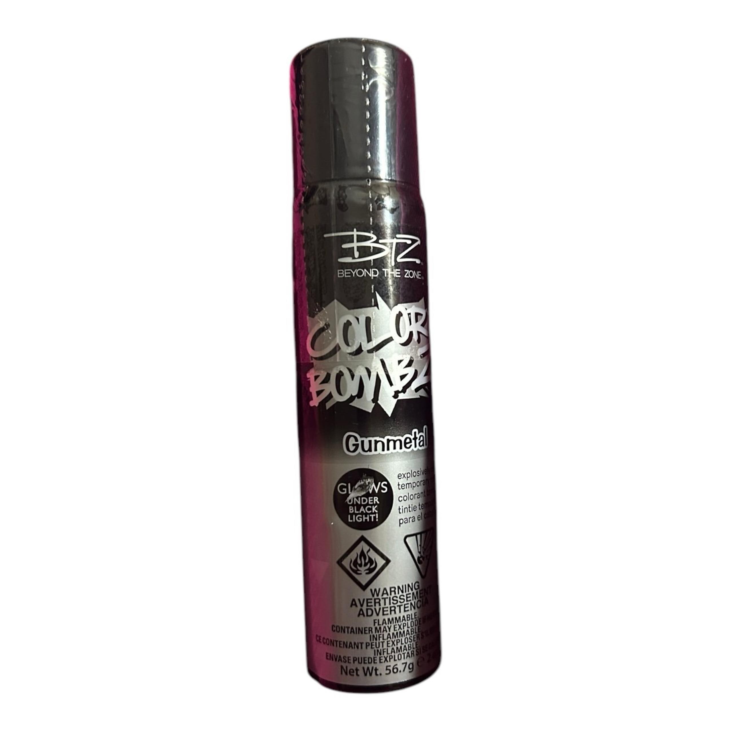 BTZ Beyond the Zone COLOR BOMBZ GunmetalTemporary Hair Spray Color