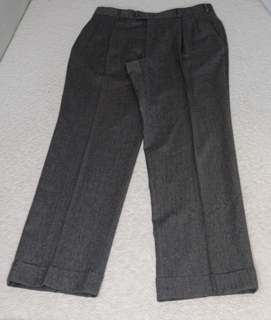 87 Hart Schaffner and Marx Dress Slacks Men 38 X 32 Chicago Fit