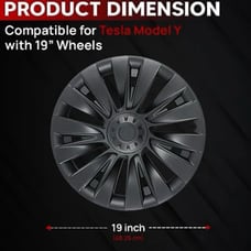 Model Y Tesla hub caps
