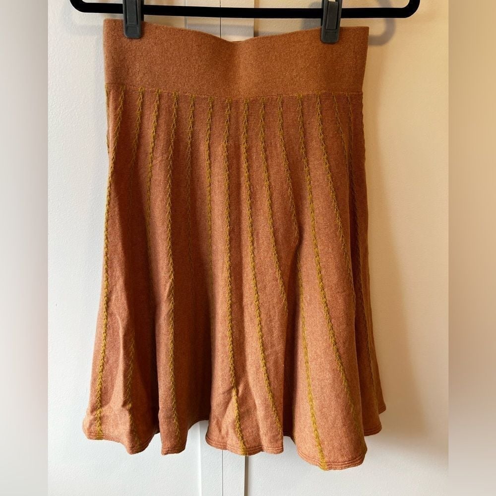 Roolee Women's Wool Blend Orange Skirt Size Small