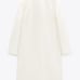 NWTZARA SIZE MEDIUM SOFT DOUBLE BREASTED COAT WITH LONG SLEEVES