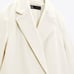 NWTZARA SIZE MEDIUM SOFT DOUBLE BREASTED COAT WITH LONG SLEEVES