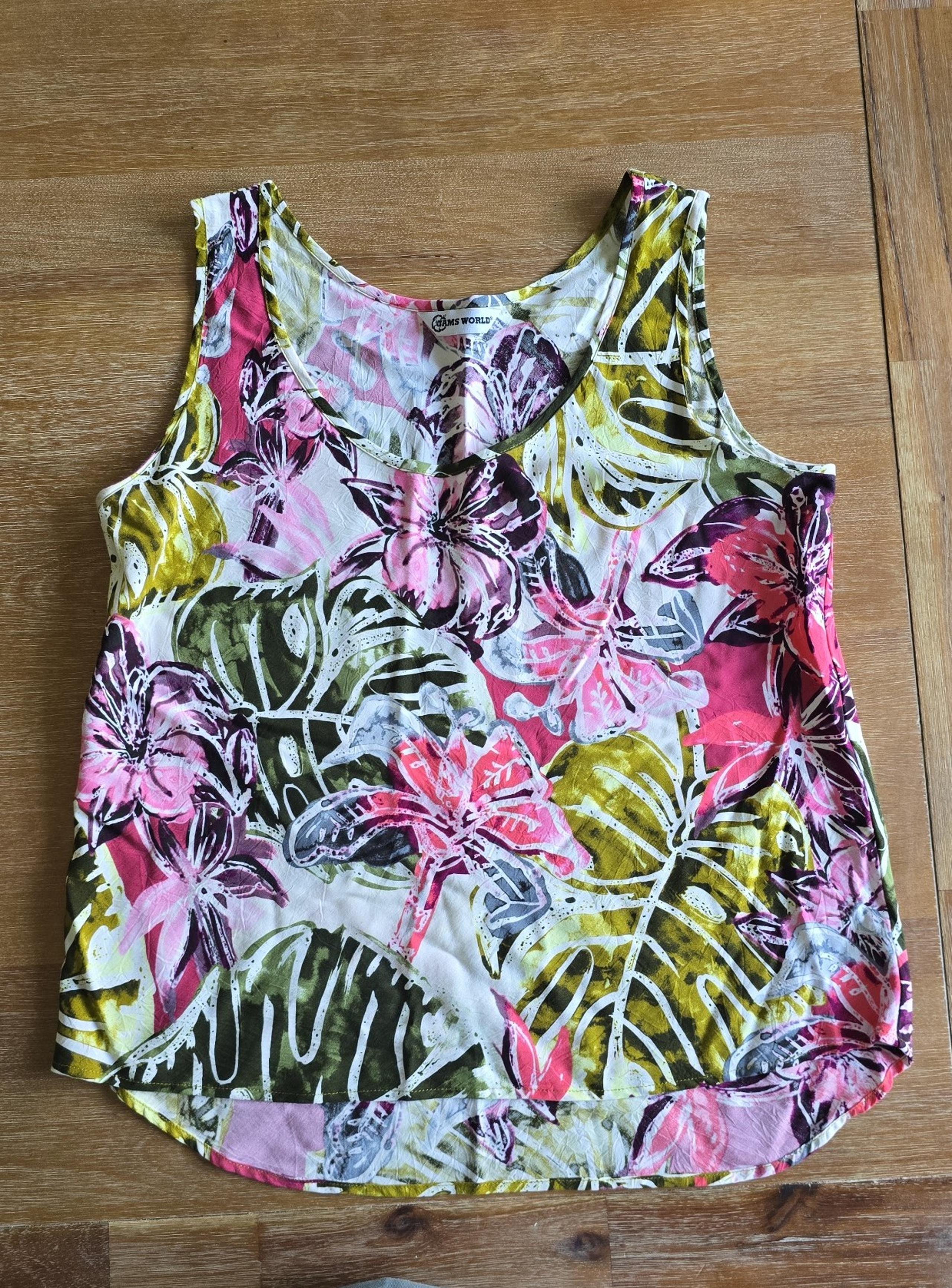 Jams World Rayon Tank Top - Size Small