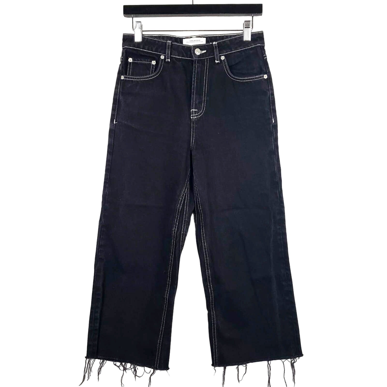 Zara Woman Premium Denim Straight Crop - 4