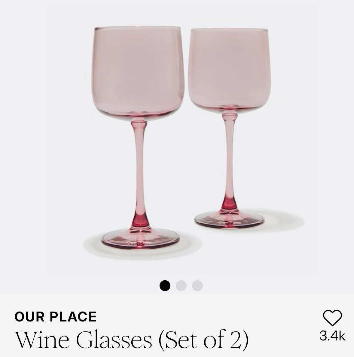 Our Place BNIB Tinted Wine Glass Set of 2