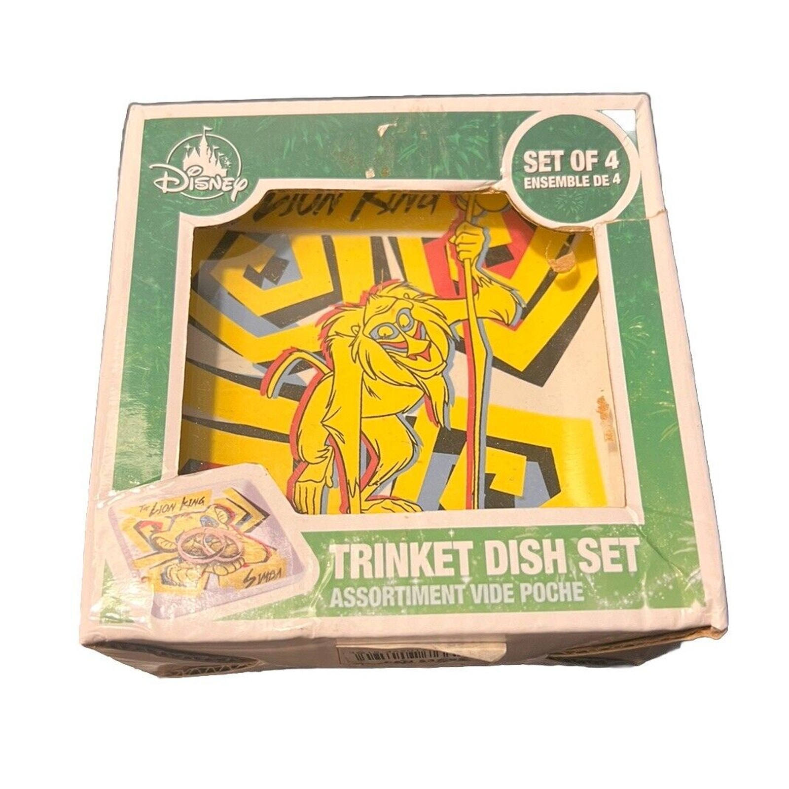 NEW Disney Store The Lion King Funko Set of 4 trinket dishes