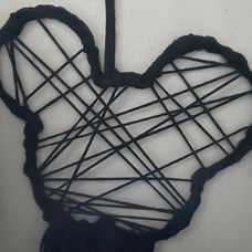 Mickey Mouse Disney dream catcher medium macrame art nwt Disneyland Disney world