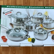 Cook N Home 10 piece Stainless Steel Cookware Set