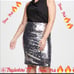 Alice + Olivia Ramos Sequin Fitted Skirt