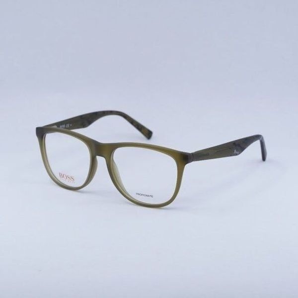 New Hugo Boss BO 0218 EZE Eyeglasses - Matt Olive Frame