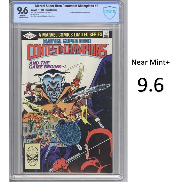 Marvel Super-Hero Contest of Champions #2 - Historic Crossover-CBCS 9.6-New Slab