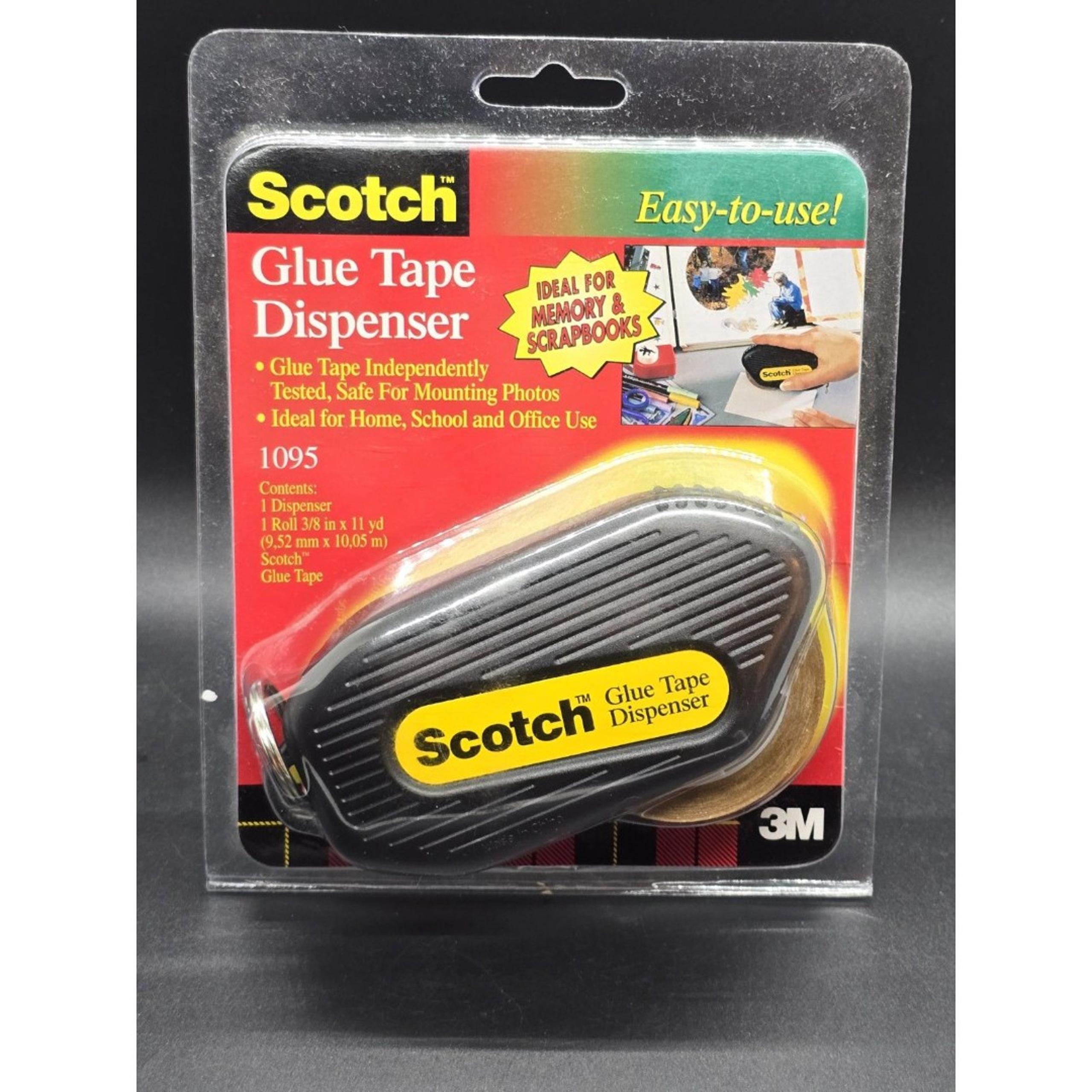 New Vintage 1998 Scotch Glue Tape Dispenser 1095 11yd Tape NOS