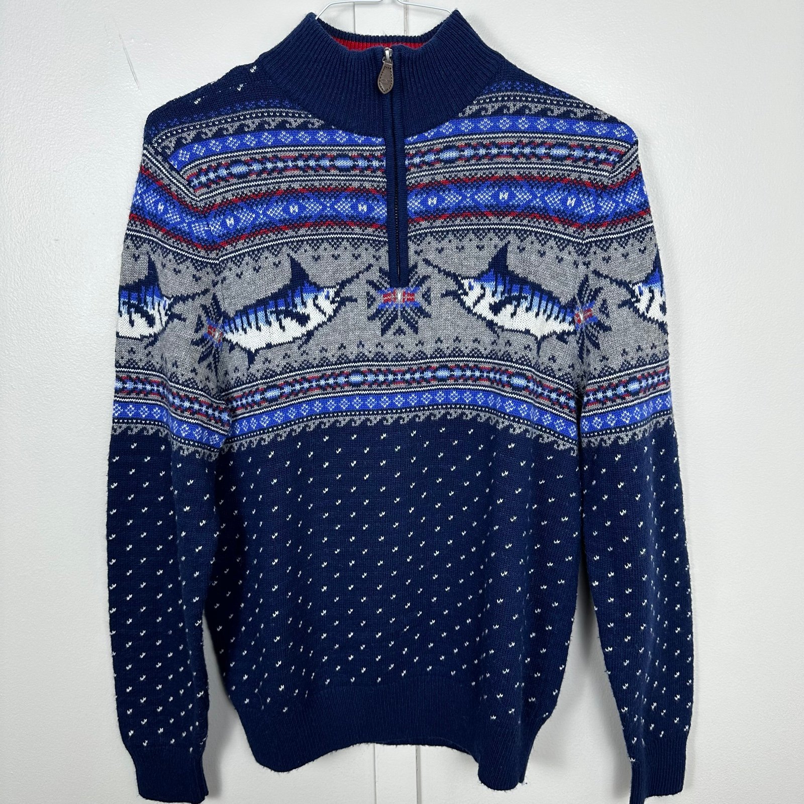 Vineyard Vines Marlin Half Zip Pullover Sweater size small